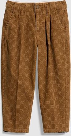 Gucci Kids - Velvet Corduroy Pants, Size 10 years, Brown