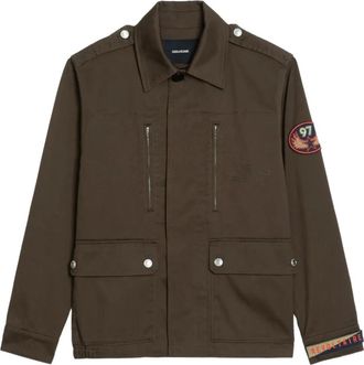 Zadig&Voltaire Katoenen jack met rits - Groen