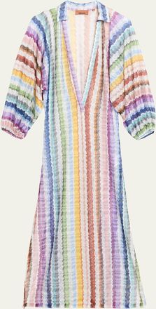 Missoni Zig Zag Knit Maxi Dress Coverup