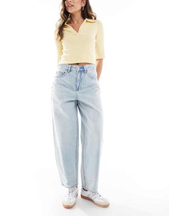 Vero Moda Billie - Jeans bombati lavaggio blu chiaro