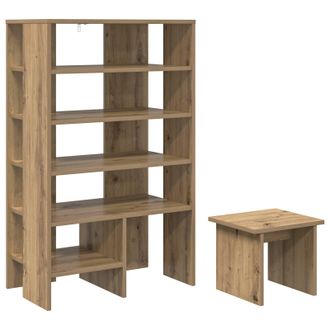 vidaXL Armario Zapatero 2 Uds. 62 X 35 X 100 Cm Madera De Ingenier&iacute;a Vidaxl