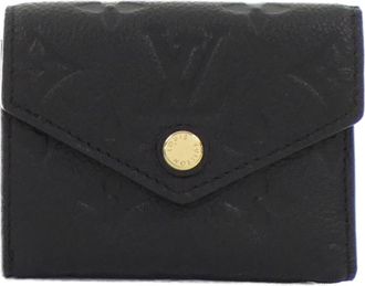 Louis Vuitton Black Monogram Empreinte Wallet (Tri-Fold) (Pre-Owned)
