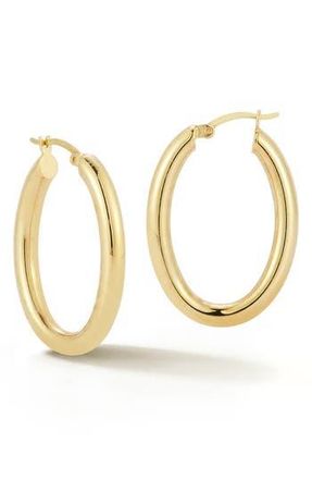 Glaze Jewelry Oval Hoop Earrings in Gold at Nordstrom Rack