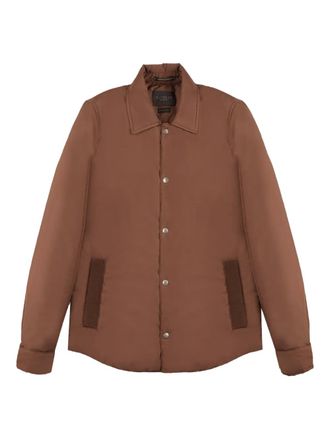 Montedoro Red padded overshirt - Brown