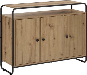 vidaXL Aparador Roble Artisan 102 X 35 X 75 Cm Madera De Ingenier&iacute;a Vidaxl