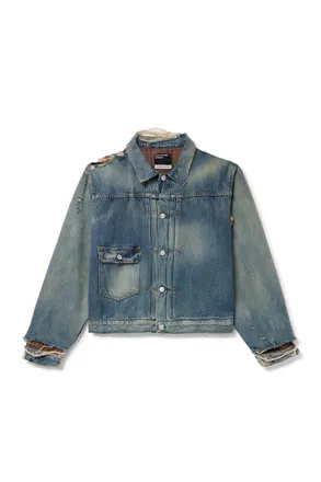 Enfants Riches Deprimes Distressed Panelled Denim Jacket