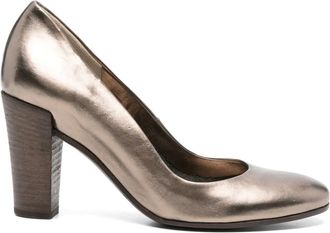Del Carlo 80 mm metallic pumps - Goud