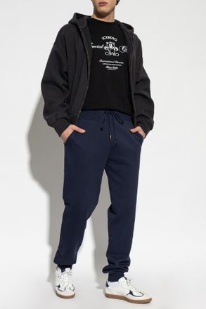 Iceberg T-shirt With Print, Mens, Black