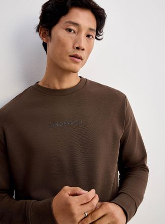 Lindbergh Mens Logo minimalist sweatshirt Relaxed fit