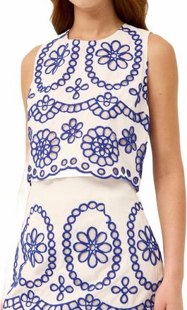 Marie Oliver Davis Top In Bluejay