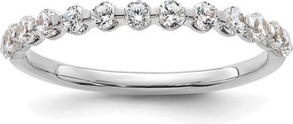 Diamond2Deal 14k Gold Lab Grown Diamond Wedding Band Ring 1/2Ct Clarity- VS Color- D-E