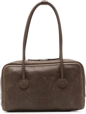 Marge Sherwood Soft Boston Schoudertas - Dames - Schoudertassen - Bruin - ONE Size - Leer - Tassen