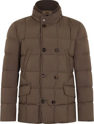 Moorer Heren, Mantels, Bruin, Maat: M Poliester