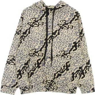 Vision Of Super Lichtgewicht Hoodie met Luipaardprint - Heren - Hoodies - Beige - L - Hoodies & sweatvesten