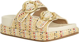 Shushop Lori Platform Slide Sandal in Multi Woven at Nordstrom, Size 8.5