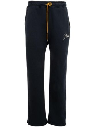 Rhude Joggingbroek met geborduurd logo - Zwart