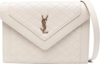 Saint Laurent mini Gaby shoulder bag - women - Leather - One Size - White