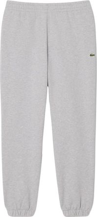 Lacoste Broeken, Heren, Grijs, S, Katoen, Regular Fit Fleece Trainingsbroeken