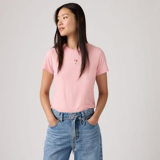 Levi's Perfect Tee - Womens - XS - Pink / Coral Blush