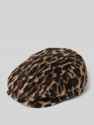 Barts Schiebermütze aus Wolle mit Label-Patch Modell Systa in Mittelbraun, Größe 1