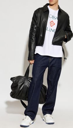 Casablanca T-shirt With Printed Logo, Mens, White