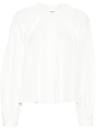 Isabel Marant Blouse met gehaakt detail - Wit