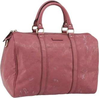 Gucci Pre-owned Handbags, female, Pink, Size: ONE SIZE Pre-owned Plastic Handbag