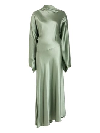 De La Vali Bayamo draped maxi dress - Green