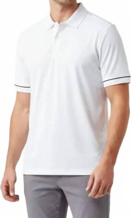 Oakley Polo Contrast Collar Short Sleeve Shirt In White