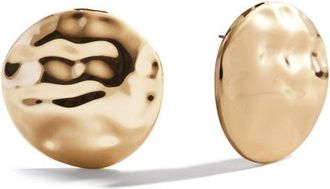 BaubleBar Odette Hammered Disc Earrings in Gold at Nordstrom