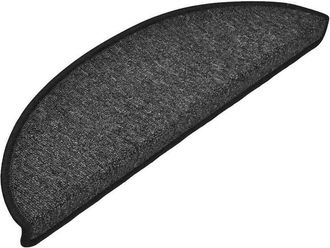 vidaXL Stair Mats 20 pcs 56x17x3 cm Anthracite Half Round Vidaxl
