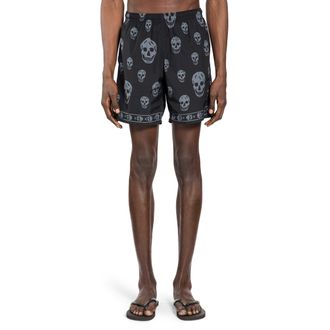Alexander McQueen Classic Skull Swim Shorts