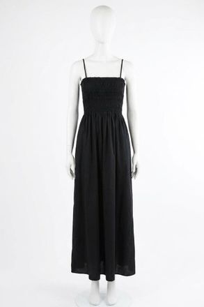 Z Supply Cornelia Poplin Midi Dress In Black