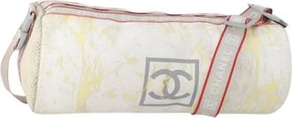 Chanel Pre-owned Shoulder Bags, female, White, Size: ONE SIZE Pre-owned Vinyl Shoulder Bag