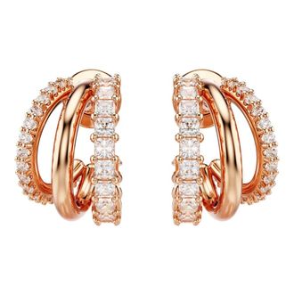 Swarovski Dames Creolen Wit Hyperbola 5698702 - Dames - Oorbellen - Roze - ONE Size - Accessoires