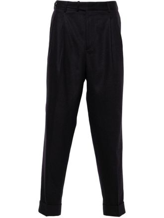 Pantaloni Torino pleat-detail trousers - Blue