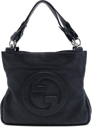 Gucci Pre-owned Gucci Small Diagonal Stitched Calfskin Blondie Satchel Ladies JW51HZOMUMOWSAE5