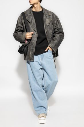 Ami Sweatshirt With Logo, Mens, Black