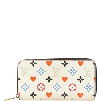 Louis Vuitton Pre-owned Wallets, female, White, Size: ONE SIZE Pre-owned Monogram Game On Zippy Wallet