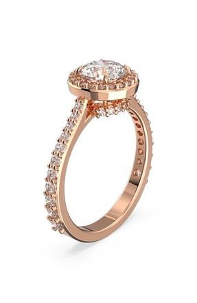 Swarovski Una Ring in White/rose Gold at Nordstrom, Size 8