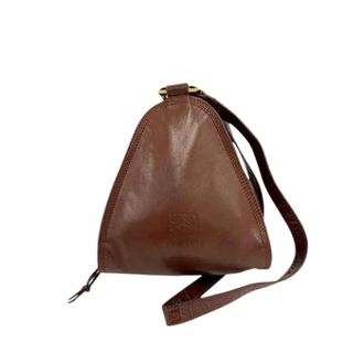 Loewe Pre-owned Shoulder Bags, female, Brown, Size: ONE SIZE Pre-owned Leather Shoulder Bag