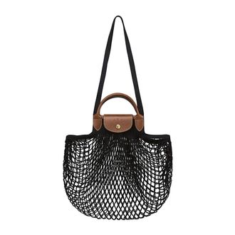 Longchamp Tote Bags, female, Black, Size: ONE SIZE Borsa