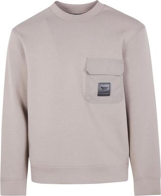 Emporio Armani Heren, Sweatshirts & Hoodies, Bruin, Maat: S