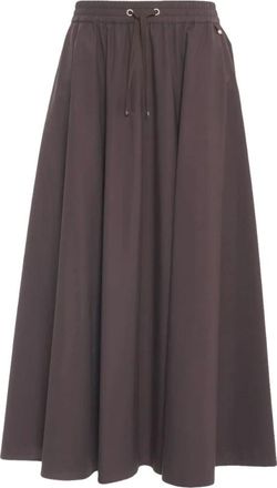 Herno Rokken, Dames, Bruin, M, Maxi Rok