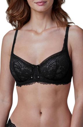 Skarlett Blue Minx Lace Balconette Bra in Black at Nordstrom, Size 36H