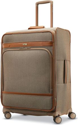 Hartmann Herringbone Deluxe Journey Expandable 26 Medium Checked Spinner Luggage in Terracotta Herringbone at Nordstrom