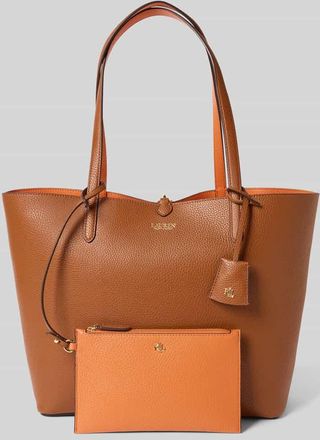 Lauren Ralph Lauren Tote Bag mit Label-Anh&auml;nger in Cognac, Gr&ouml;&szlig;e 1