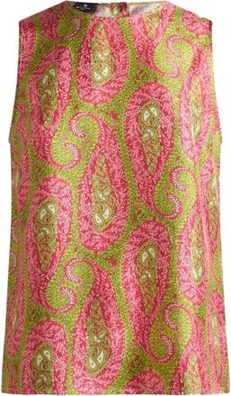 Etro Etro Paisley Foliage Pattern Top