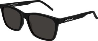Saint Laurent SL 318 001 Zonnebril - unisex - Zonnebrillen - Zwart - 56 MM - Accessoires