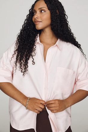 Maeve Mabel Boxy Oxford Shirt Top